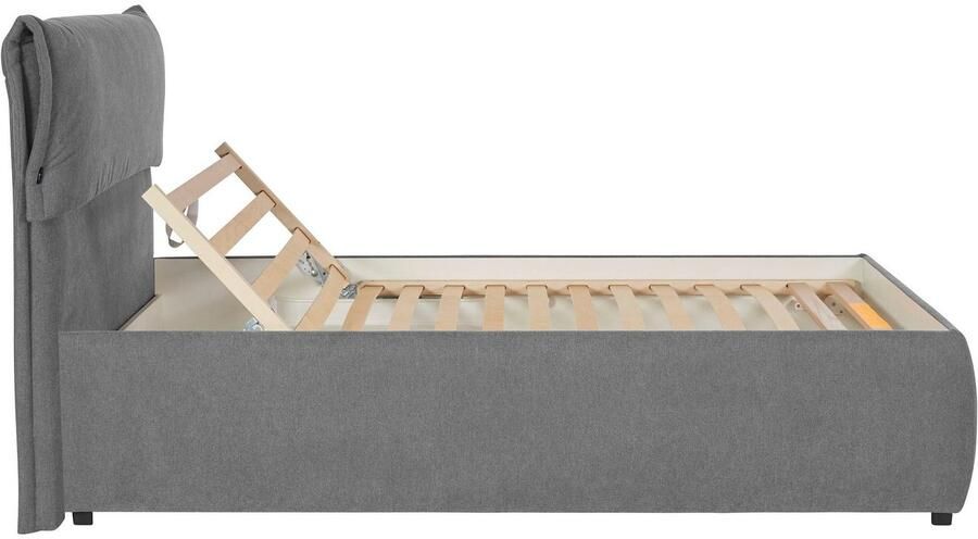 Andas Gestoffeerd bed Jenson als bedframe of met 3 matrassoorten en hardheden - Foto 15