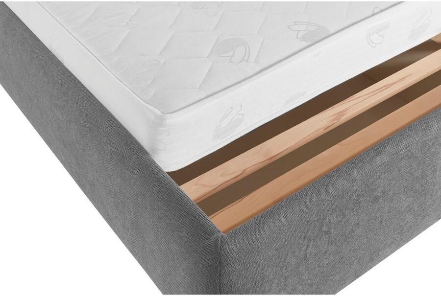 Andas Gestoffeerd bed Jenson als bedframe of met 3 matrassoorten en hardheden - Foto 9