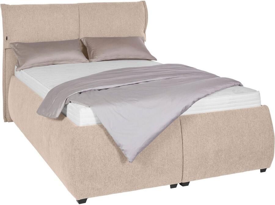 Andas Gestoffeerd bed Jenson als bedframe of met 3 matrassoorten en hardheden - Foto 5