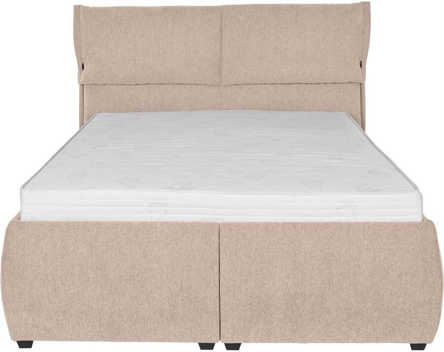 Andas Gestoffeerd bed Jenson als bedframe of met 3 matrassoorten en hardheden - Foto 4
