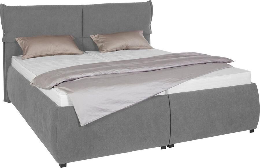 Andas Gestoffeerd bed Jenson als bedframe of met 3 matrassoorten en hardheden - Foto 7