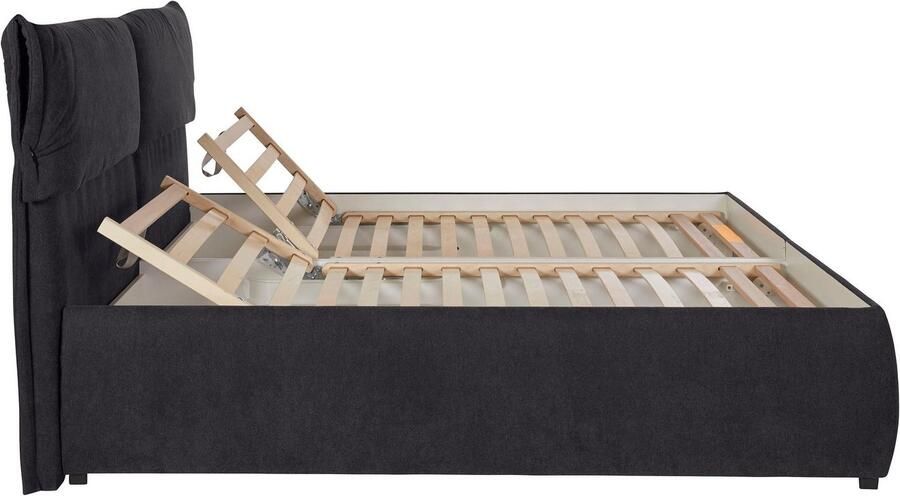 Andas Gestoffeerd bed Jenson als bedframe of met 3 matrassoorten en hardheden - Foto 11