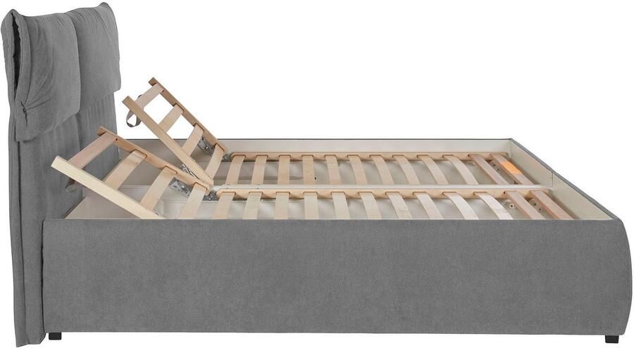 Andas Gestoffeerd bed Jenson als bedframe of met 3 matrassoorten en hardheden - Foto 11