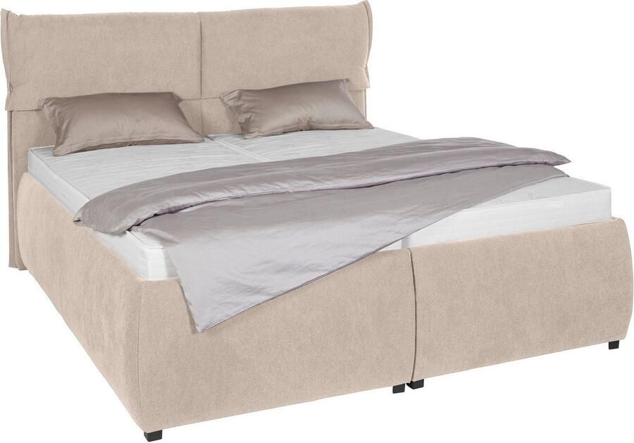 Andas Gestoffeerd bed Jenson als bedframe of met 3 matrassoorten en hardheden - Foto 4
