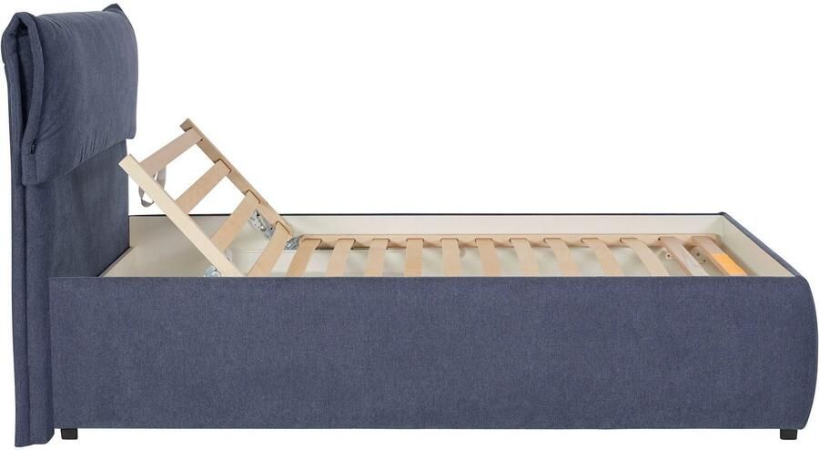 Andas Gestoffeerd bed Jenson als bedframe of met 3 matrassoorten en hardheden - Foto 15