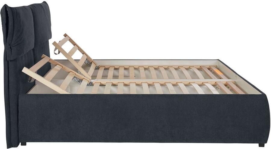 Andas Gestoffeerd bed Jenson als bedframe of met 3 matrassoorten en hardheden - Foto 10