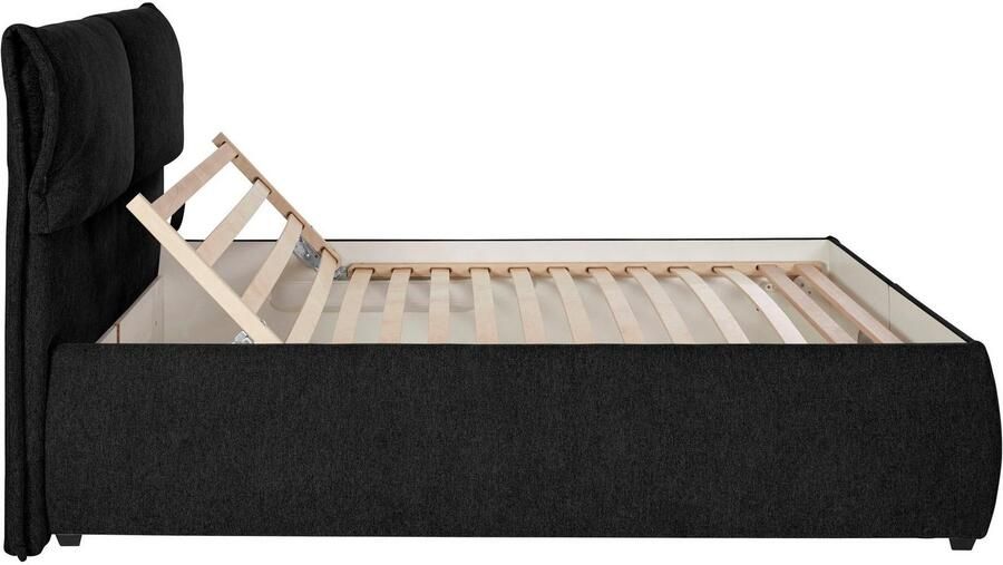 Andas Gestoffeerd bed Jenson als bedframe of met 3 matrassoorten en hardheden - Foto 11