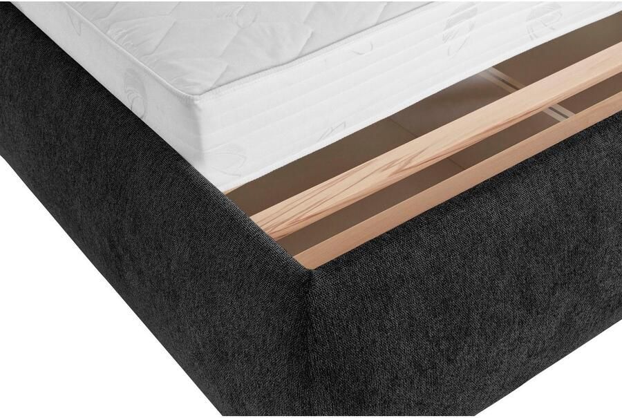 Andas Gestoffeerd bed Jenson als bedframe of met 3 matrassoorten en hardheden - Foto 10