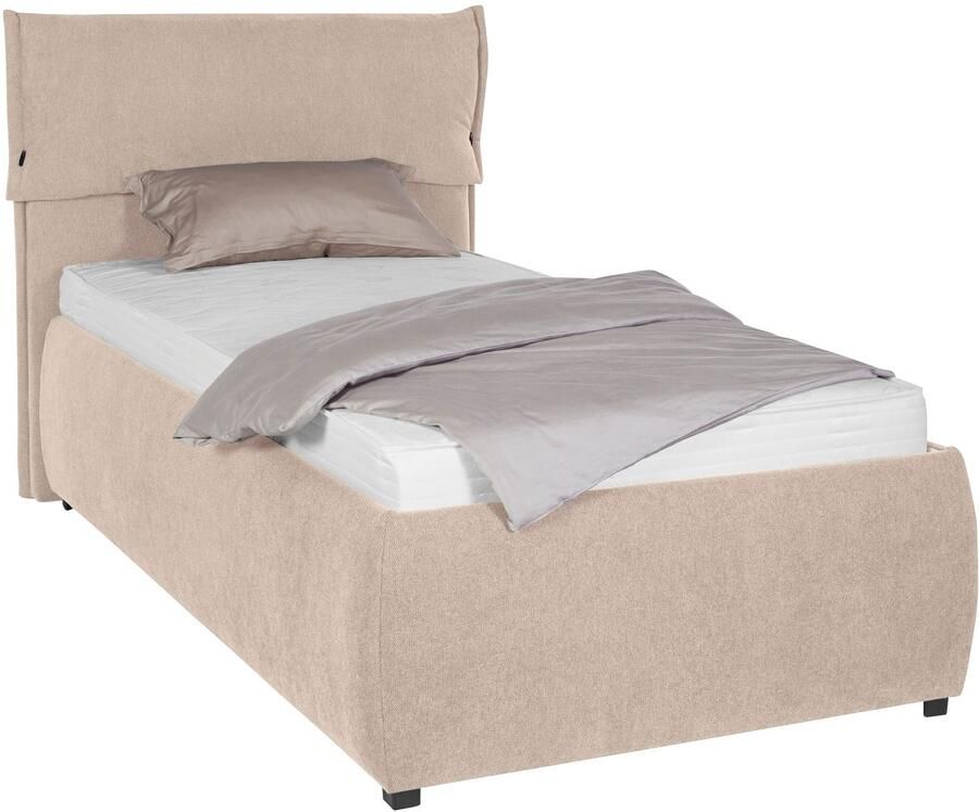 Andas Gestoffeerd bed Jenson als bedframe of met 3 matrassoorten en hardheden - Foto 4