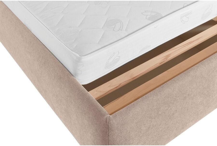 Andas Gestoffeerd bed Jenson als bedframe of met 3 matrassoorten en hardheden - Foto 9