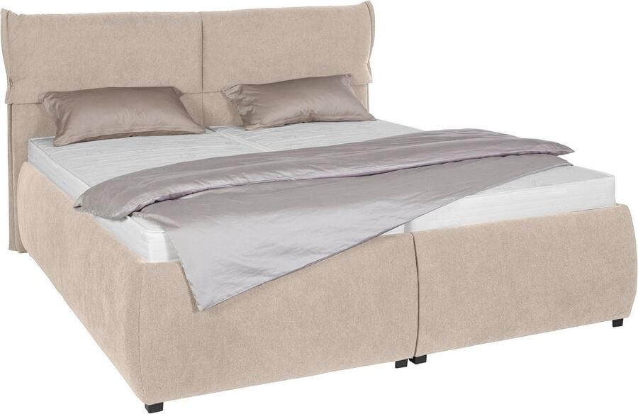 Andas Gestoffeerd bed Jenson als bedframe of met 3 matrassoorten en hardheden - Foto 7
