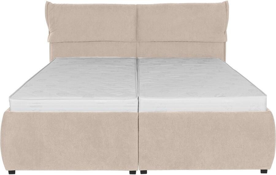Andas Gestoffeerd bed Jenson als bedframe of met 3 matrassoorten en hardheden - Foto 8