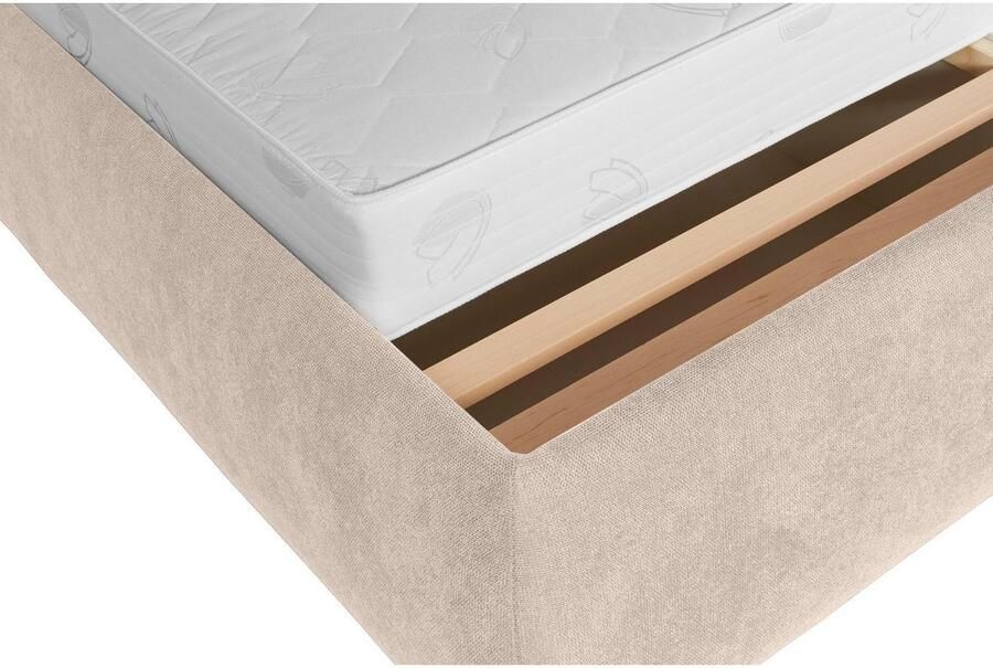 Andas Gestoffeerd bed Jenson als bedframe of met 3 matrassoorten en hardheden - Foto 7