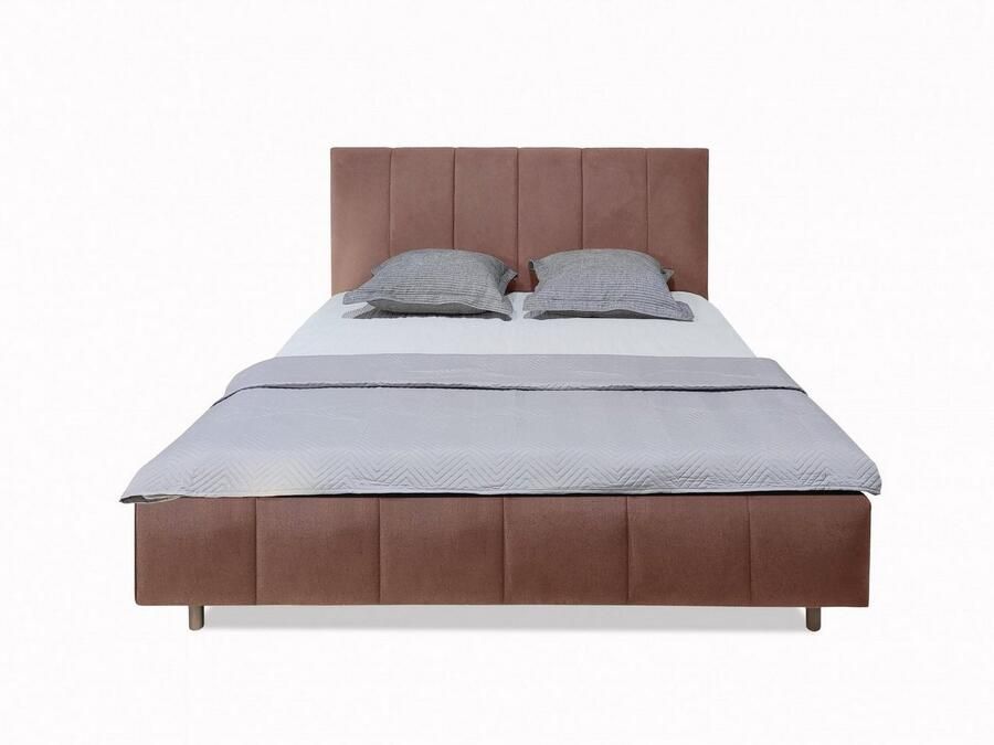 Andas Gestoffeerd bed Muhos met een bekleed hoofdbord incl. lattenbodem - Foto 2