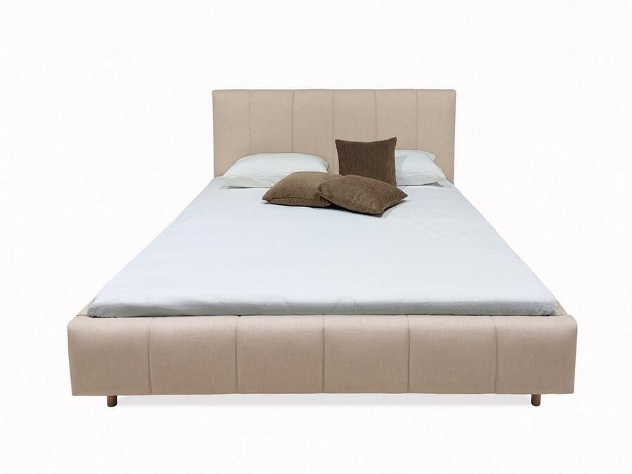 Andas Gestoffeerd bed Muhos met een bekleed hoofdbord incl. lattenbodem - Foto 2