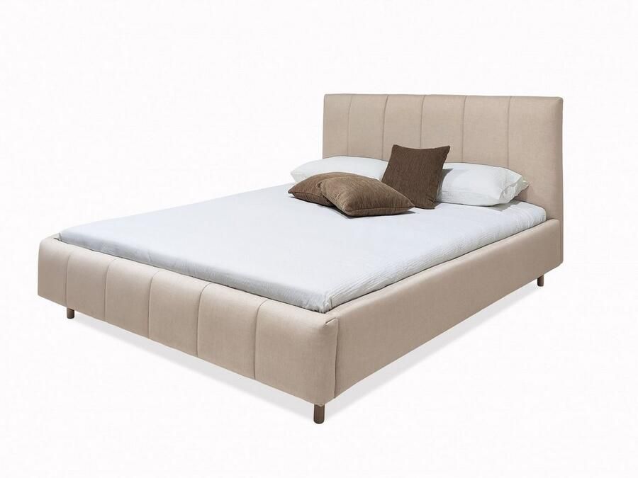 Andas Gestoffeerd bed Muhos met een bekleed hoofdbord incl. lattenbodem - Foto 3