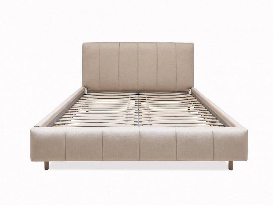 Andas Gestoffeerd bed Muhos met een bekleed hoofdbord incl. lattenbodem - Foto 4