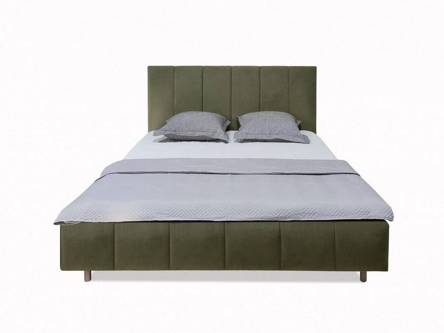 Andas Gestoffeerd bed Muhos met een bekleed hoofdbord incl. lattenbodem - Foto 2