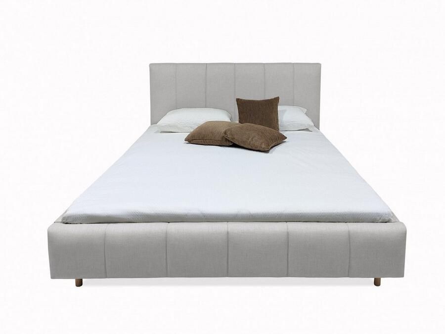 Andas Gestoffeerd bed Muhos met een bekleed hoofdbord incl. lattenbodem - Foto 2