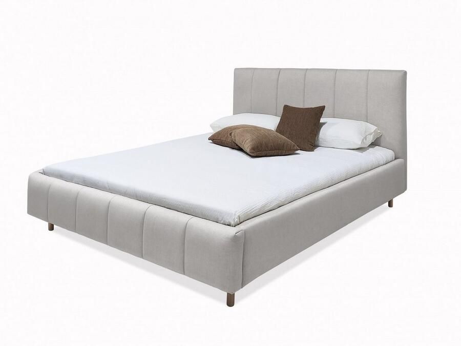 Andas Gestoffeerd bed Muhos met een bekleed hoofdbord incl. lattenbodem - Foto 3