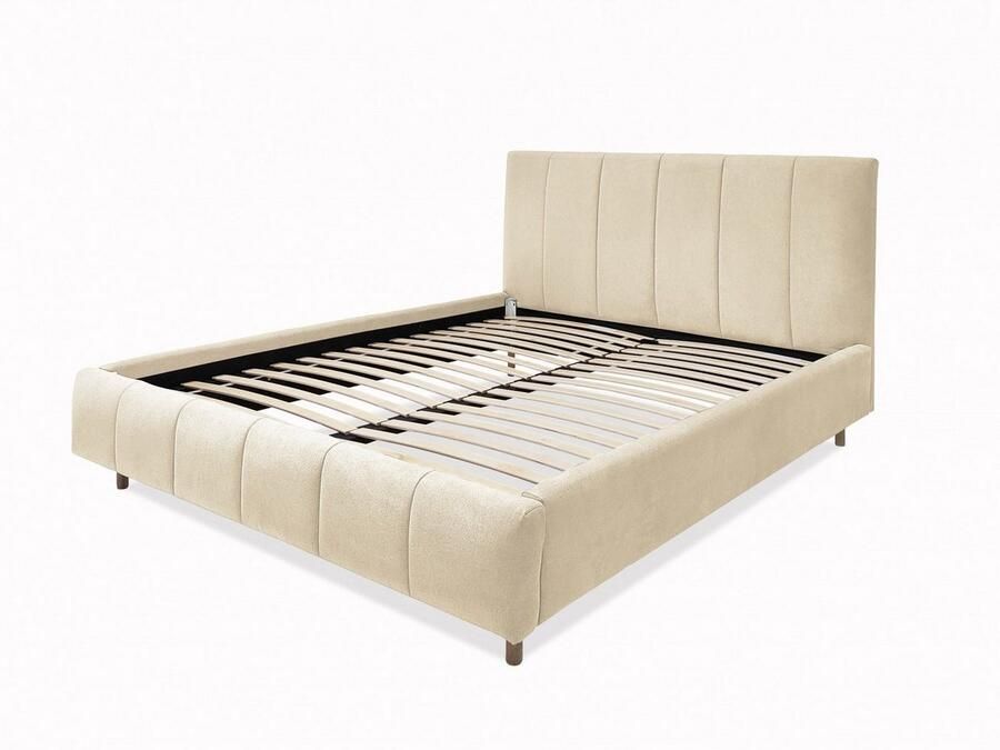 Andas Gestoffeerd bed Muhos met een bekleed hoofdbord incl. lattenbodem - Foto 2