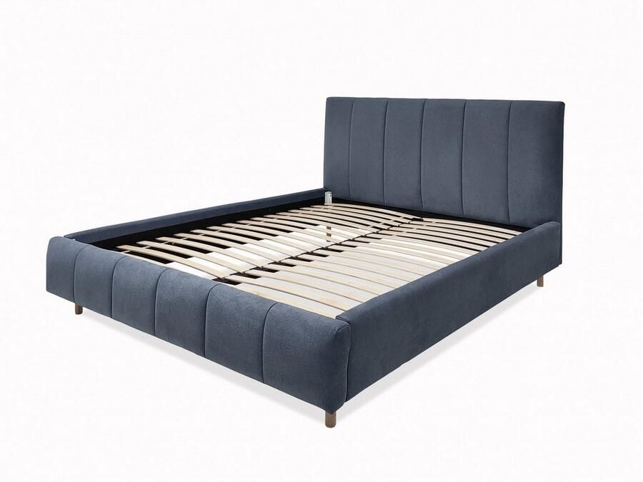 Andas Gestoffeerd bed Muhos met een bekleed hoofdbord incl. lattenbodem - Foto 2