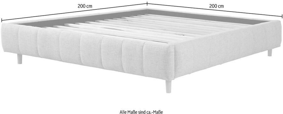 Andas Gestoffeerd bed Tarje in 5 breedten ook in extra lang 220 cm incl. lattenrol - Foto 4
