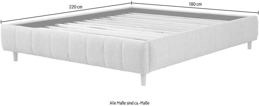 Andas Gestoffeerd bed Tarje in 5 breedten ook in extra lang 220 cm incl. lattenrol - Foto 4