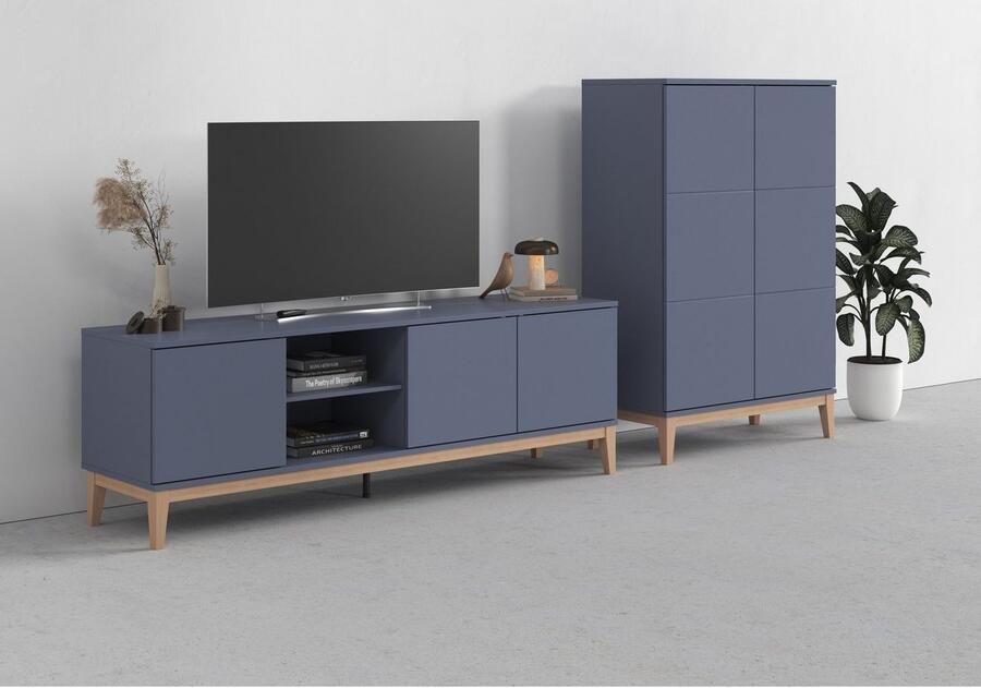 Andas Highboard Maryd Hoge commode met onderstel in houtlook (1 stuk) - Foto 4