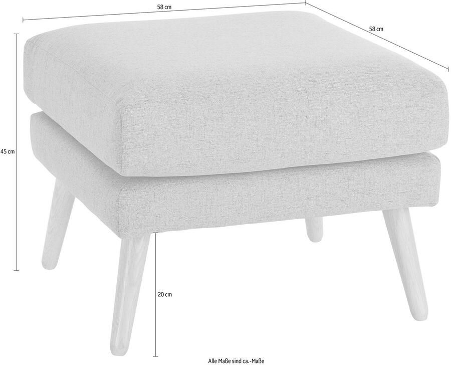 Andas Hocker Bille met eiken poten design by morten georgsen - Foto 2