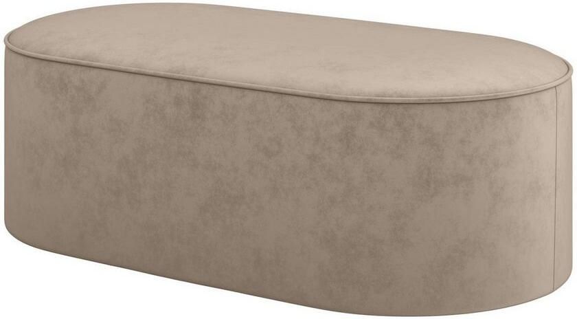 Andas Hocker EIVIND zitpoef afmetingen: B D H: 142 70 48 cm ook in bouclé en fijncord met golfondersteuning - Foto 4