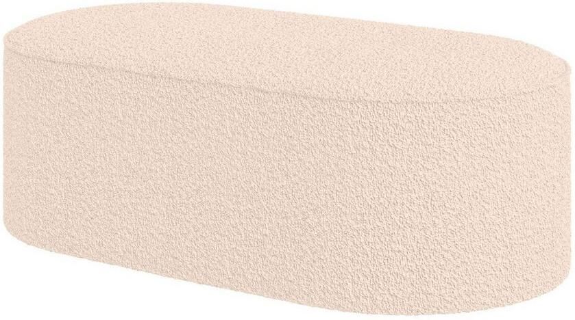 Andas Hocker EIVIND zitpoef afmetingen: B D H: 142 70 48 cm ook in bouclé en fijncord met golfondersteuning - Foto 4