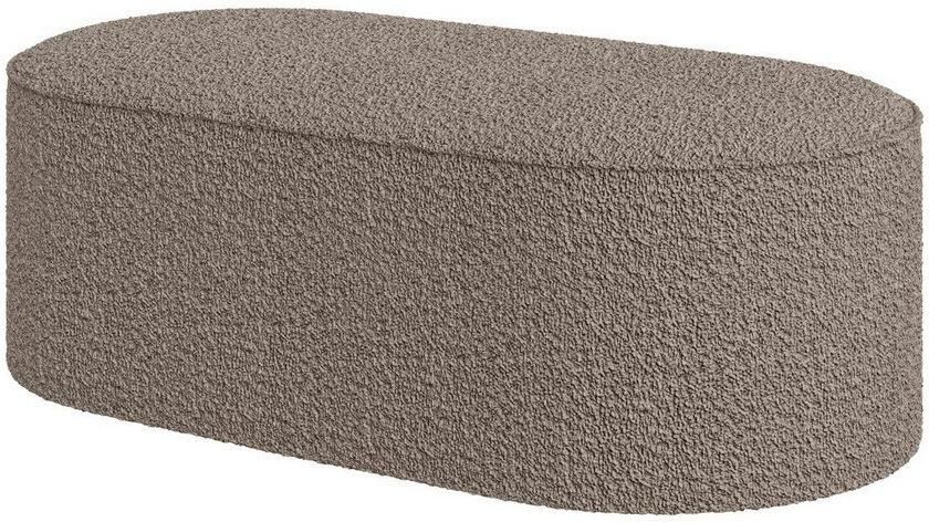 Andas Hocker EIVIND zitpoef afmetingen: B D H: 142 70 48 cm ook in bouclé en fijncord met golfondersteuning - Foto 4