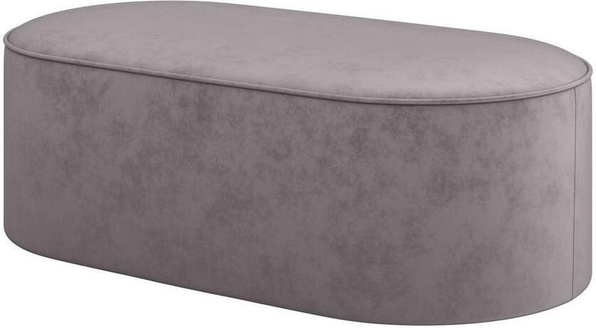 Andas Hocker EIVIND zitpoef afmetingen: B D H: 142 70 48 cm ook in bouclé en fijncord met golfondersteuning - Foto 4