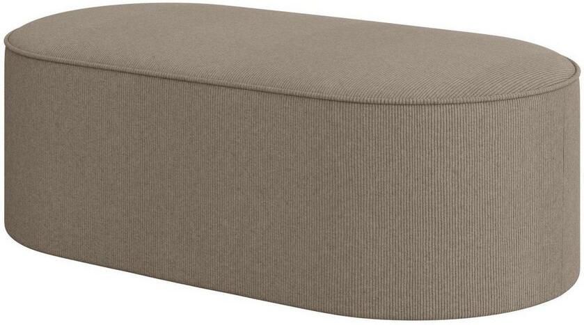 Andas Hocker EIVIND zitpoef afmetingen: B D H: 142 70 48 cm ook in bouclé en fijncord met golfondersteuning - Foto 4