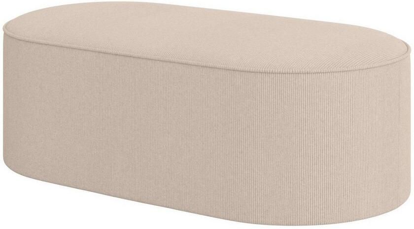 Andas Hocker EIVIND zitpoef afmetingen: B D H: 142 70 48 cm ook in bouclé en fijncord met golfondersteuning - Foto 4