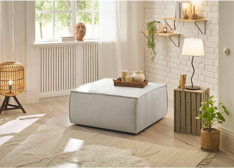 Andas Hocker Finnley vierkant past bij loveseat finnley - Foto 4