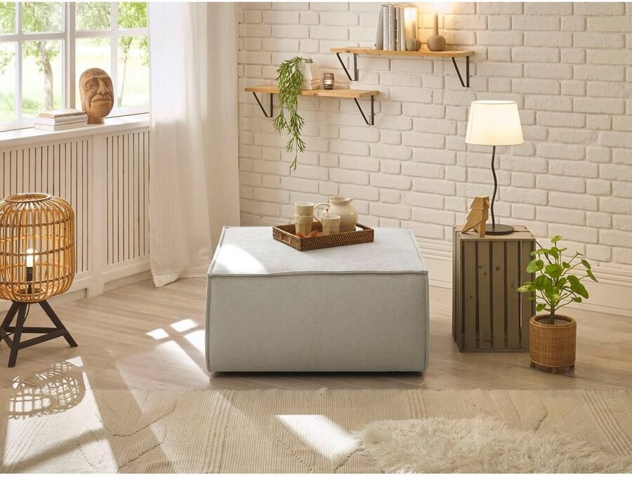 Andas Hocker Finnley vierkant past bij loveseat finnley - Foto 3