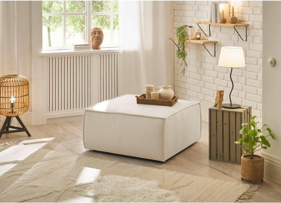 Andas Hocker Finnley vierkant past bij loveseat finnley - Foto 4
