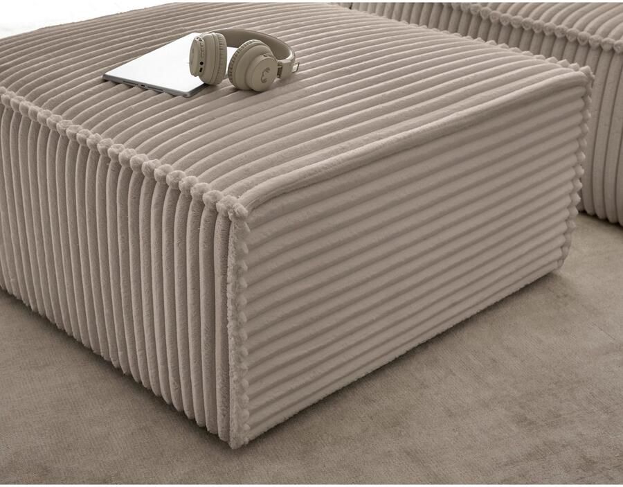 Andas Hocker Finnley vierkant past bij loveseat finnley - Foto 3