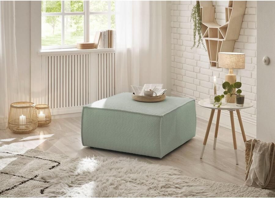 Andas Hocker Finnley vierkant past bij loveseat finnley - Foto 4