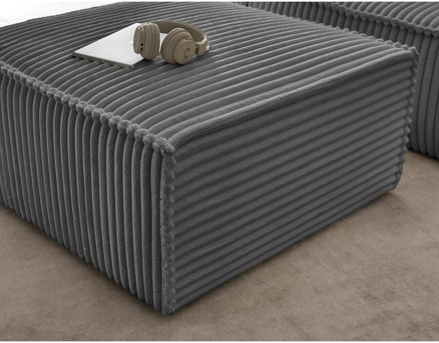 Andas Hocker Finnley vierkant past bij loveseat finnley - Foto 3