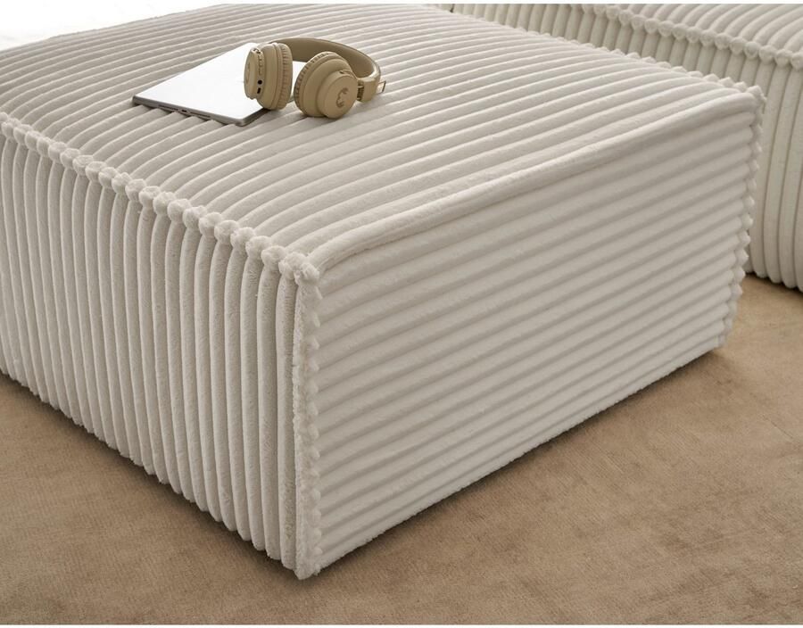 Andas Hocker Finnley vierkant past bij loveseat finnley - Foto 3