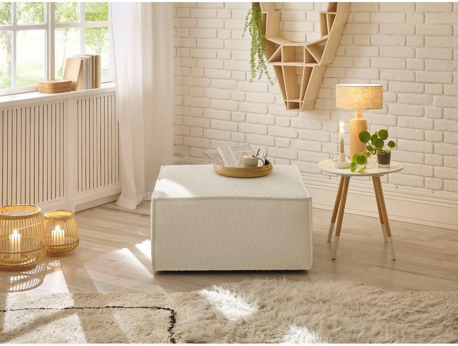 Andas Hocker Finnley vierkant past bij loveseat finnley - Foto 3