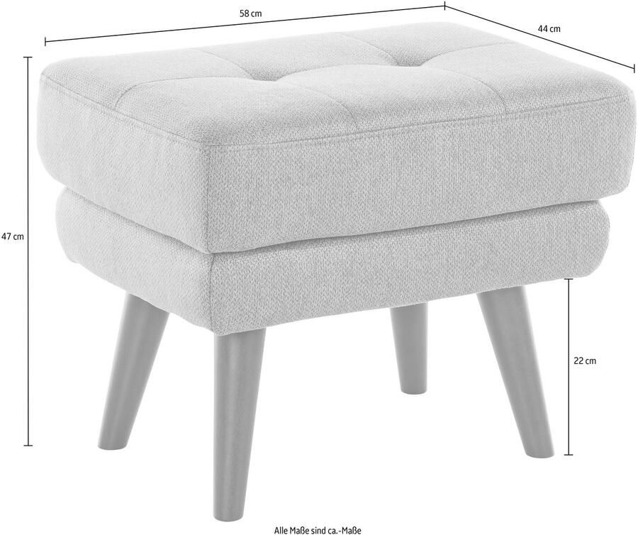 Andas Hocker Hemmink met knoopstiksels - Foto 3