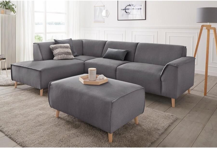 Andas Hocker Janek met opstaande naad in scandinavisch design - Foto 2