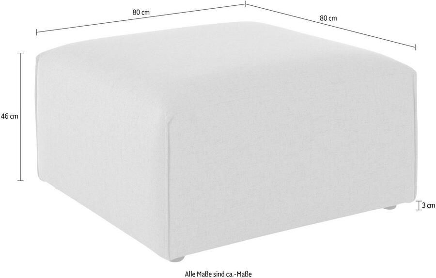 Andas Hocker Nöre Modulair om samen te stellen in vele stofkwaliteiten en kleuren - Foto 5