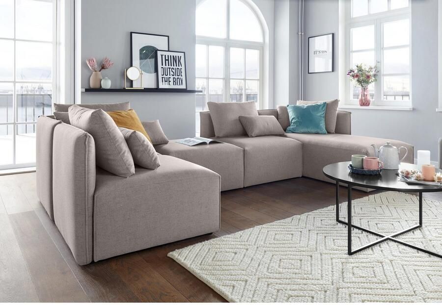 Andas Hocker Nöre Modulair om samen te stellen in vele stofkwaliteiten en kleuren - Foto 2