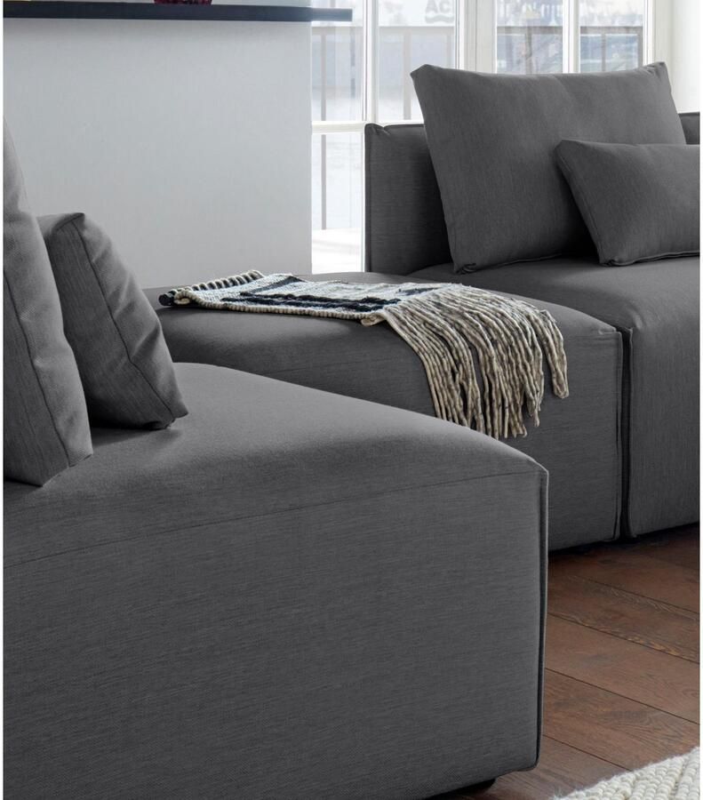 Andas Hocker Nöre Modulair om samen te stellen in vele stofkwaliteiten en kleuren