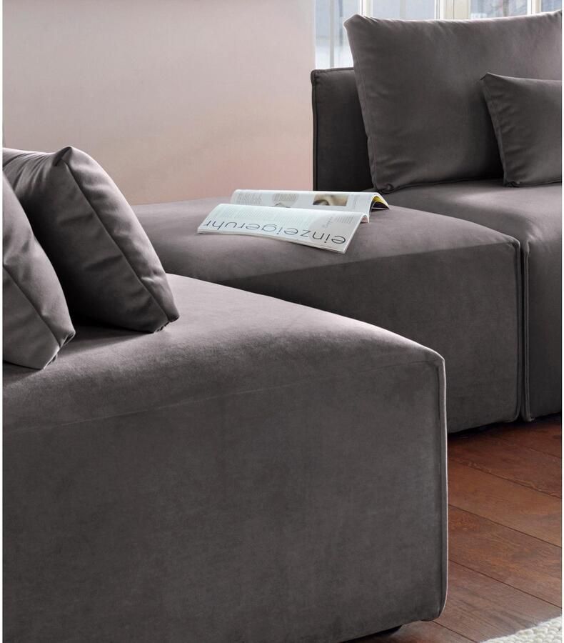 Andas Hocker Nöre Modulair om samen te stellen in vele stofkwaliteiten en kleuren